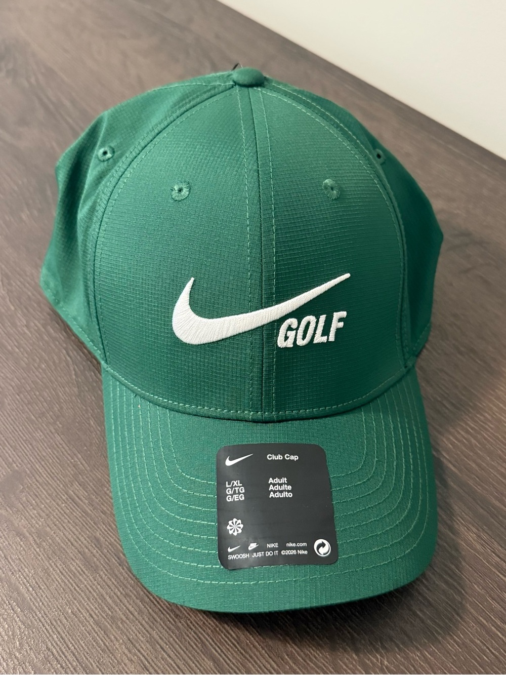 Nike Green Golf Cap with White Swoosh